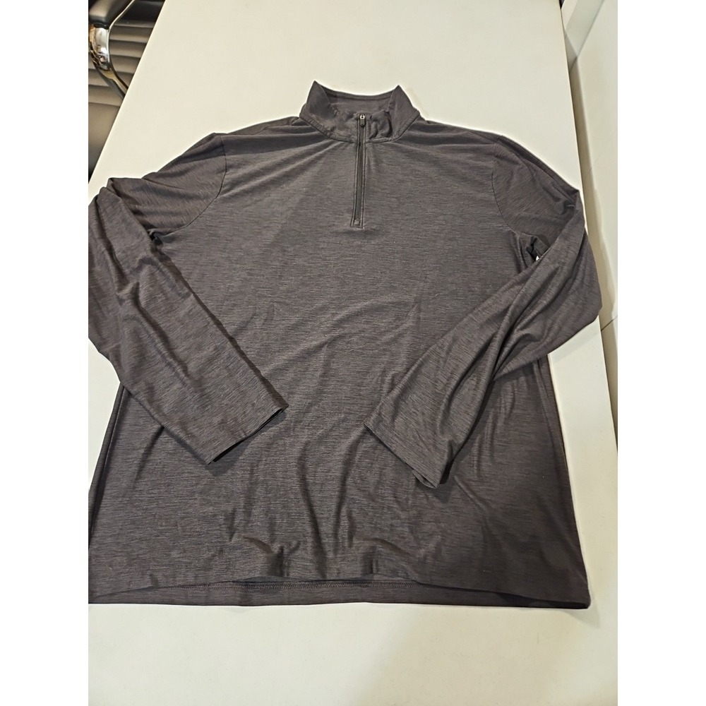 FLX 1/4 zip long sleeve active top‎ size large Black Base Layer (1570
